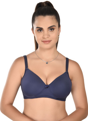 ASINA Everyday Comfort Fit Women Full Coverage Lightly Padded Bra(Dark Blue)