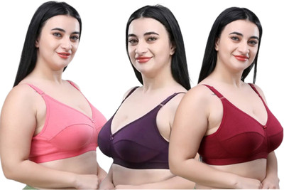 RVL Style URFI Women Full Coverage Non Padded Bra(Multicolor)