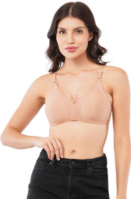 Lumeva Non Padded Non Wired Spacer Cup Full Coverage Bra Women Full Coverage Non Padded Bra(Beige)