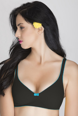 Clovia Clovia Women T-Shirt Non Padded Bra (Black) Women T-Shirt Non Padded Bra(Black)