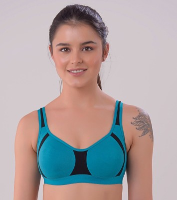 DRAXSTAR TRENDS Women Sports Non Padded Bra(Dark Blue)