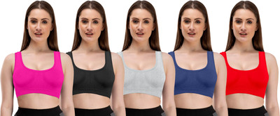 Fashocart Women Sports Non Padded Bra(Multicolor)