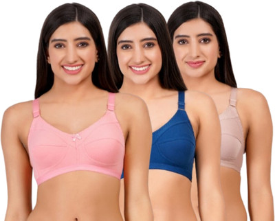 Layeba Roshani Women Full Coverage Non Padded Bra(Multicolor)
