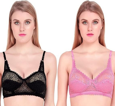 clickscart Women Full Coverage Non Padded Bra(Multicolor)