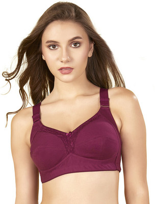 BlueNixie BN22044 Women Full Coverage Non Padded Bra(Red)