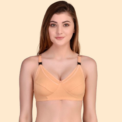 yalinee Women Maternity/Nursing Non Padded Bra(Beige)