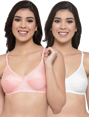 Shyam Sons FLAIR ColorsBra Women Everyday Non Padded Bra(White, Pink)