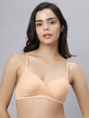 Eden EDEN103SKIN Women T-Shirt Non Padded Bra(Beige)