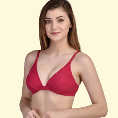 HouseOfCommon Everyday Use Bra For Womens Women Everyday Lightly Padded Bra(Red)