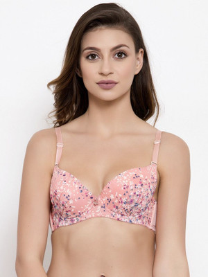 HouseOfCommon Women Push-up Lightly Padded Bra(Pink)