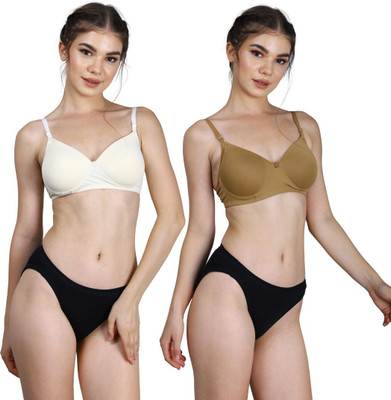 CARLTON LONDON Women Everyday Lightly Padded Bra(White, Yellow)