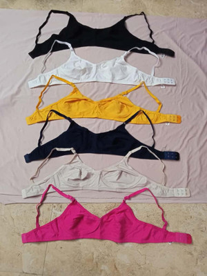 Kesar Lingeries cotton bras for womens Women Bralette Non Padded Bra(Black, Blue, Beige, Pink, Yellow, White)