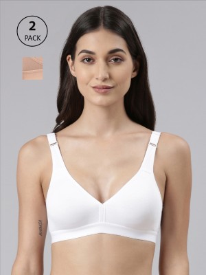 Dollar Missy Wire-Free Basic Support Everyday Women Everyday Non Padded Bra(White, Beige)