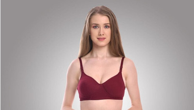 Hasmukh Women Push-up Lightly Padded Bra(Maroon)