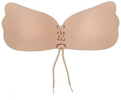 QAUKY Women Stick-on Heavily Padded Bra(Beige)