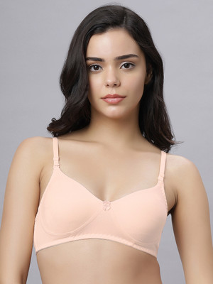 Eden EDEN103PEACH Women T-Shirt Non Padded Bra(Beige)