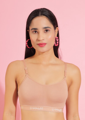 Dollar Missy Wire-Free Beginers Women Training/Beginners Non Padded Bra(Beige)