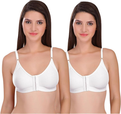 Kk Star Enterprise Women Full Coverage Non Padded Bra(White)