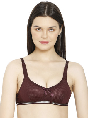 ilraso Women T-Shirt Lightly Padded Bra(Maroon)