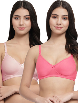 Docare Women T-Shirt Lightly Padded Bra(Pink, Pink)