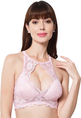 Effectinn Women Bralette Lightly Padded Bra(Pink)