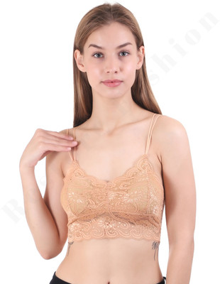 VS Beauti Sports Bras for Women Elegant Lace Wireless Yoga and Running Women Bralette Lightly Padded Bra(Multicolor)
