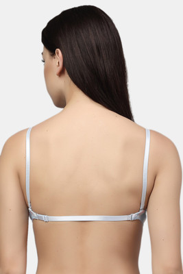 PrivateLifes Multiway Front Open Pushup Bra. Women Push-up Heavily Padded Bra(Light Blue)