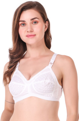 CALCADOS Women Everyday Non Padded Bra(White)