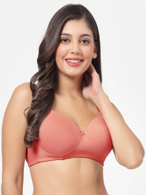 CUTE AND YOUNG PlainMould_30B_FluorescentPink Women Everyday Lightly Padded Bra(Pink)