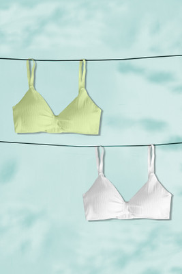 NAGARVEL CREATION 5/3337-prt/wht-28-p02 Women Push-up Lightly Padded Bra(Multicolor)