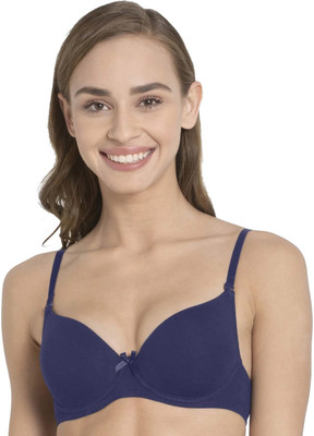 JOCKEY Women T-Shirt Heavily Padded Bra(Blue)