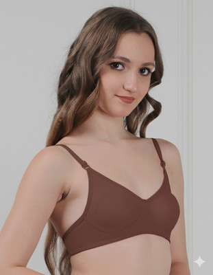 Fiyora Fashion Women Everyday Non Padded Bra(Brown)