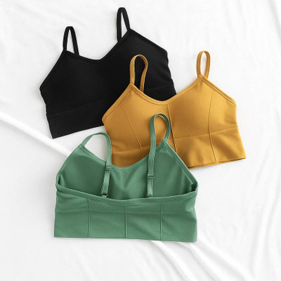 VasuEnterprisee Women Sports Lightly Padded Bra(Multicolor)
