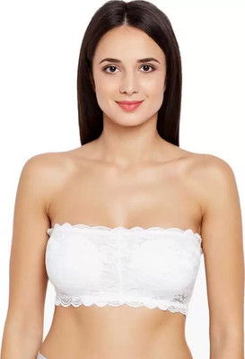 BRATON Women Bralette Lightly Padded Bra(White)