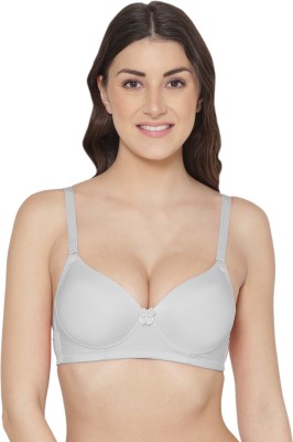 TWEENS Tweens Medium Padded Cotton Rich Full Coverage Bra Women Push-up Heavily Padded Bra(Grey)