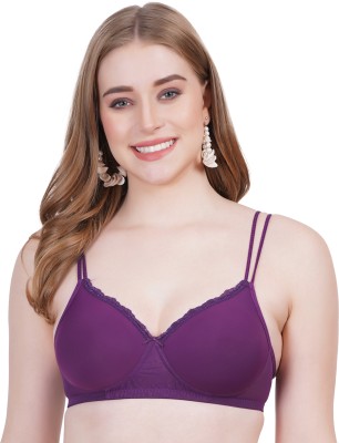 GraceWell IND Wine Padded Full Coverage Seamless Bra Women T-Shirt Lightly Padded Bra(Purple)