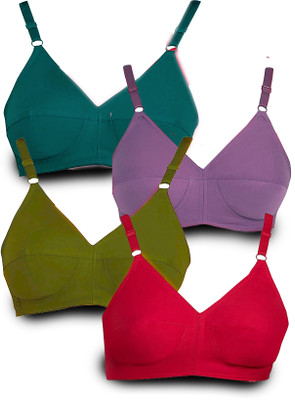 G BEAUTY Women Everyday Non Padded Bra(Multicolor)