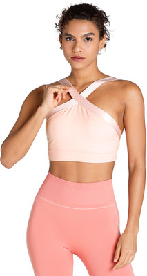 PUMA Flawless Sculpt Mid-Impact Longline Women Sports Lightly Padded Bra(Pink)