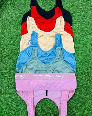 Gupta Hosiery Girls bra Girls Training/Beginners Non Padded Bra(Multicolor)