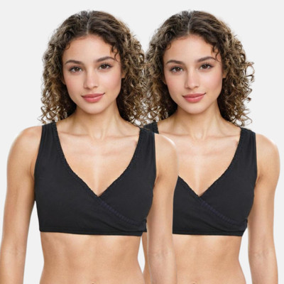 Adira Women Plunge Non Padded Bra(Black)