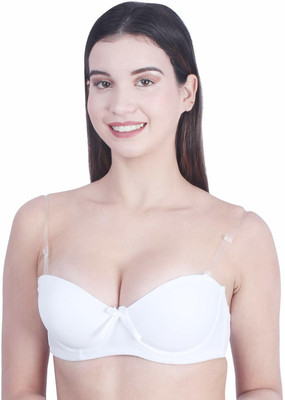 ATTIRE OUTFIT Women Push-up Lightly Padded Bra(White)