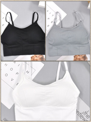 Beras Women T-Shirt Lightly Padded Bra(Black, Grey, White)