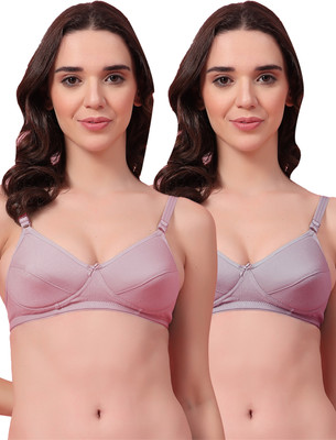 Shyam Sons FLAIR KLYN Foam Women Everyday Heavily Padded Bra(Purple, Grey)