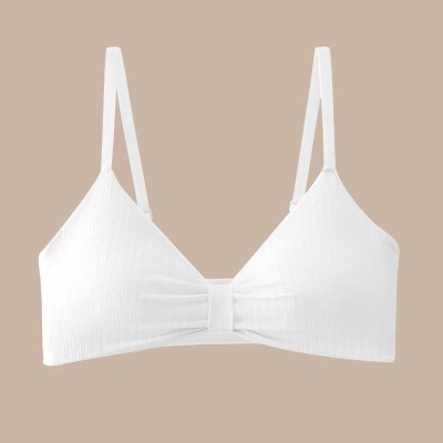 DARKVELLY JJHJLJYOTIKA402 Women Everyday Lightly Padded Bra(Silver)