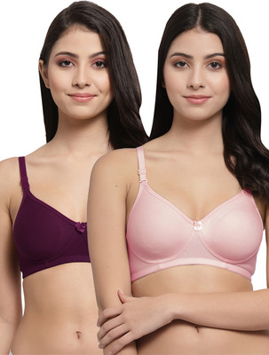 Docare Women T-Shirt Lightly Padded Bra(Pink, Purple)