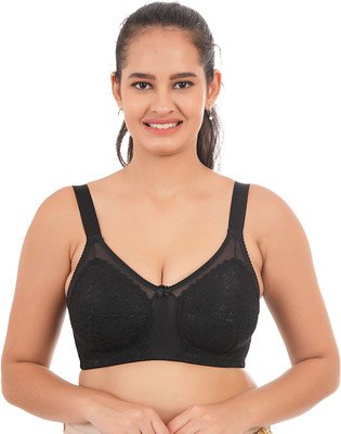 RAHA S.G Lingerie bra for women & girls Women Minimizer Non Padded Bra(Black)