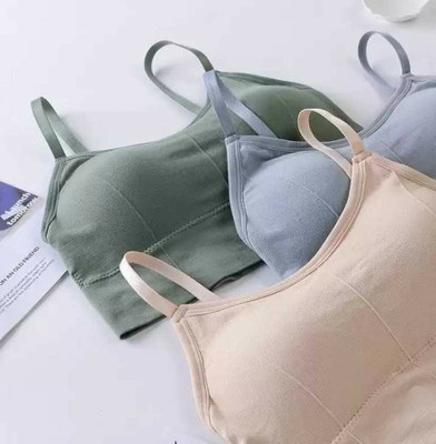 MAHEK CREATIVE Women Sports Lightly Padded Bra(Multicolor)