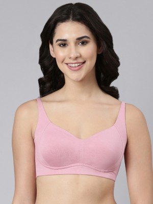 Enamor A077 Full Support Women T-Shirt Lightly Padded Bra(Pink)