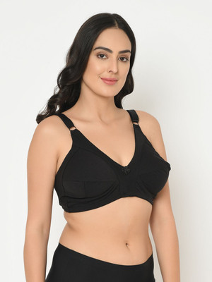 Curvy Love Women Full Coverage Non Padded Non Wired Bra with Adjustable Straps | Pack of 2 Women Everyday Non Padded Bra(Brown, Black)