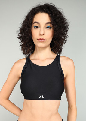 UNDER ARMOUR Women Sports Lightly Padded Bra(Black)